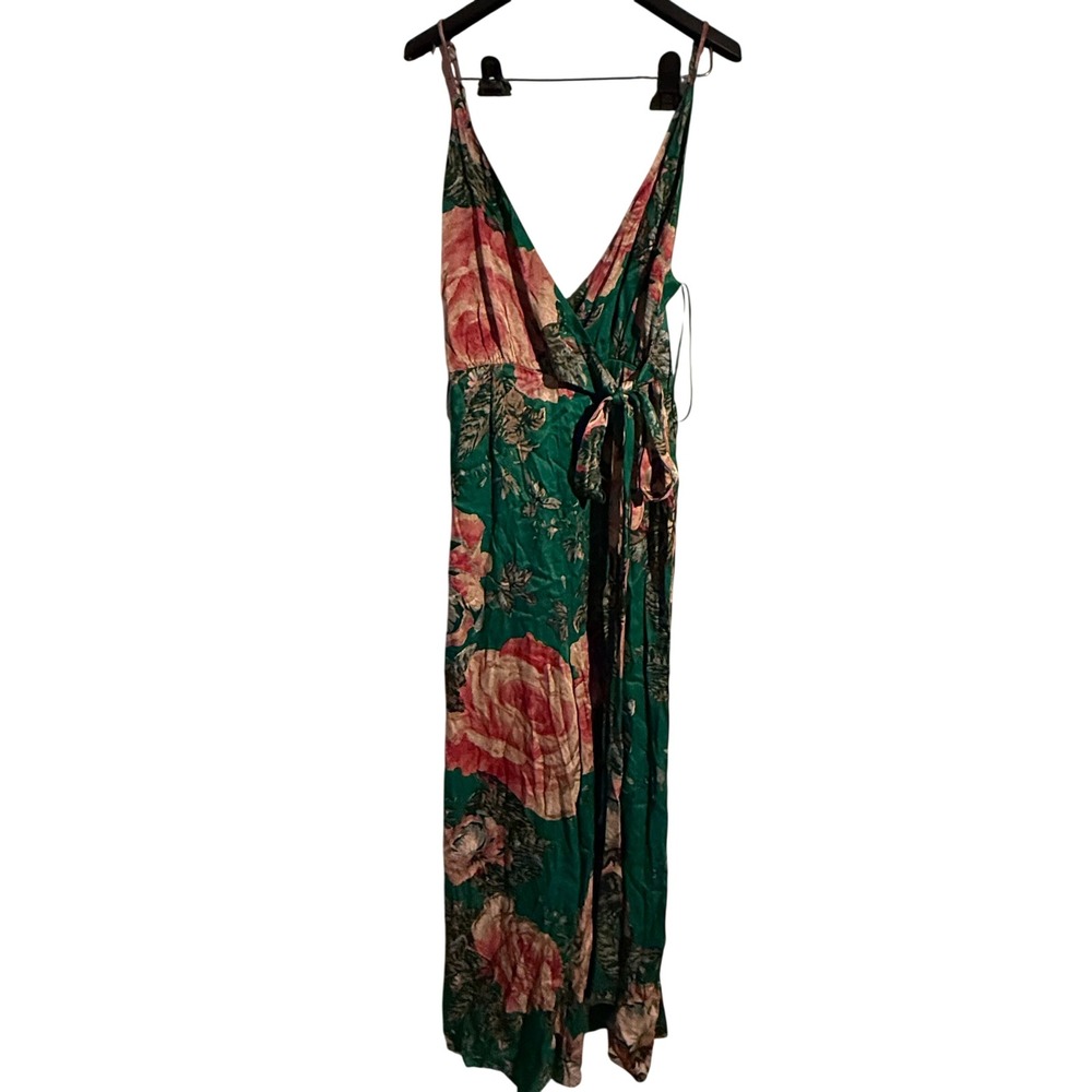 Free People Jumpsuit Cabbage Rose‎ Size 8 Boho Cottagecore Fairy Maximalist